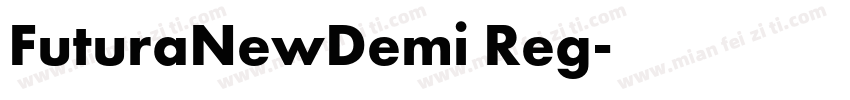 FuturaNewDemi Reg字体转换
